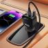 ACEFAST B17 95W Car Charger USB-C + USB-A LED Display Fast Charging Adapater with Retractable Cable - Black